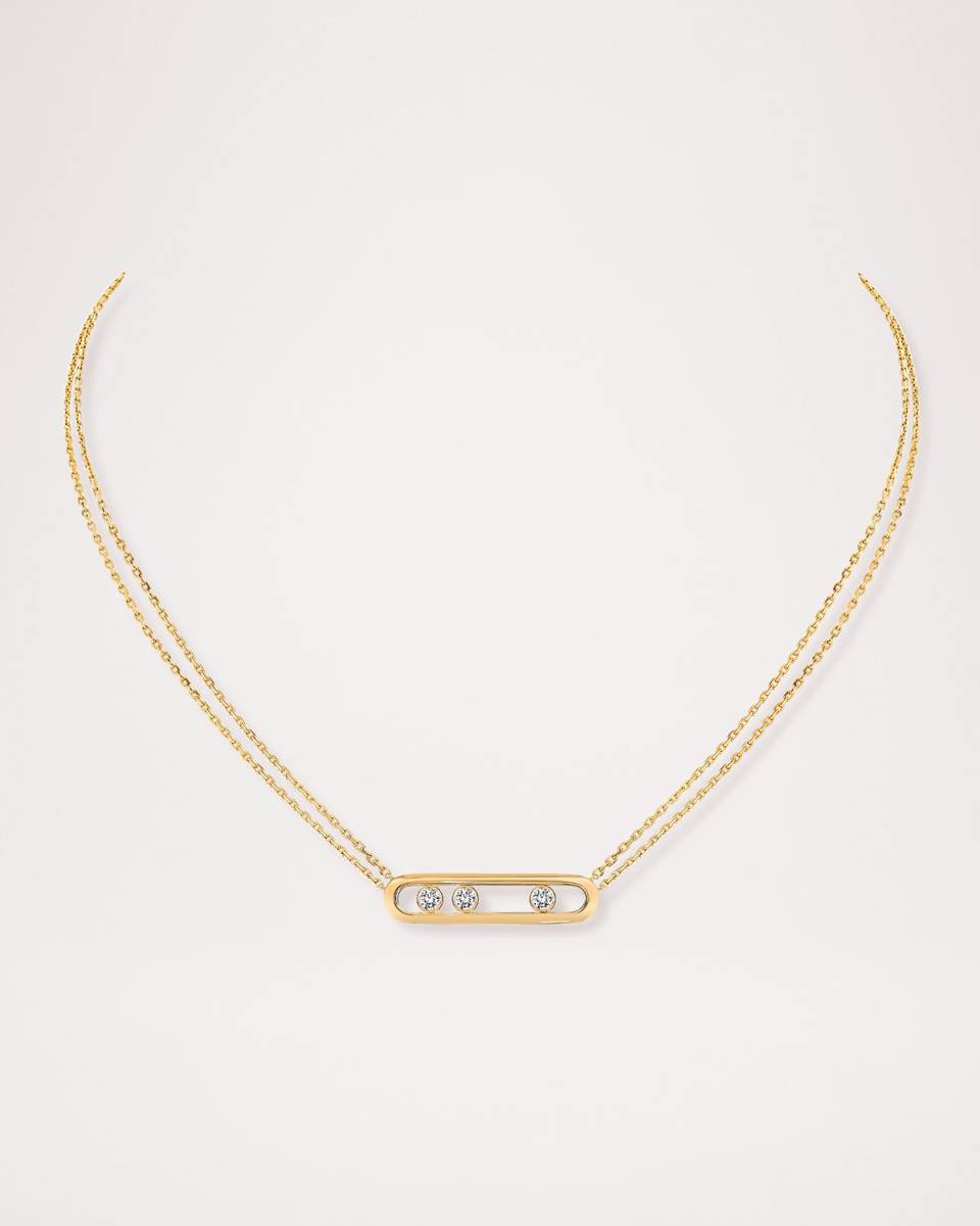 Move 18K Rose Gold Diamond Necklace